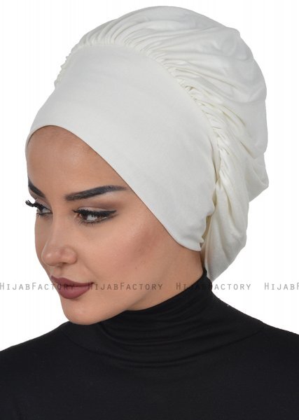 Isabella - Creme Cotton Turban - Ayse Turban