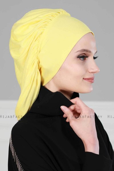 Isabella - Yellow Cotton Turban - Ayse Turban