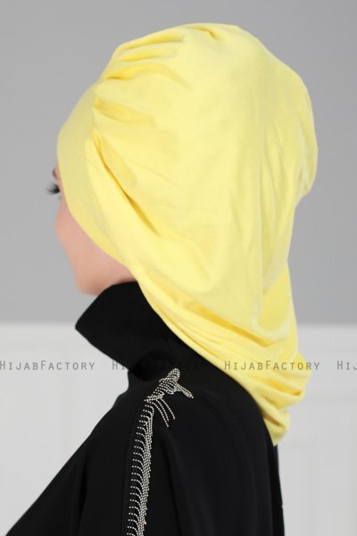 Isabella - Yellow Cotton Turban - Ayse Turban