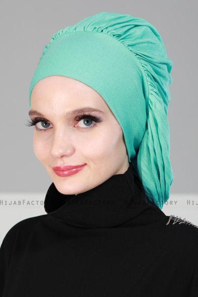Isabella - Turquoise Cotton Turban - Ayse Turban