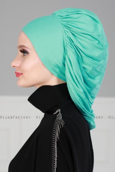 Isabella - Turquoise Cotton Turban - Ayse Turban