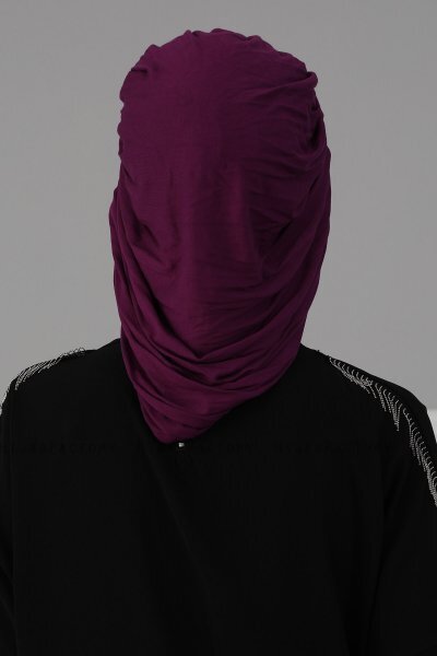 Isabella - Purple Cotton Turban - Ayse Turban