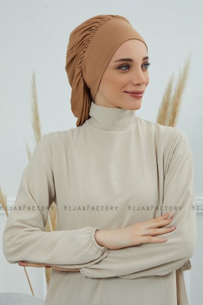 Isabella - Light Brown Cotton Turban