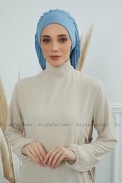 Isabella - Sky Blue Cotton Turban