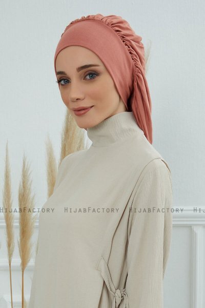 Isabella - Salmon Cotton Turban