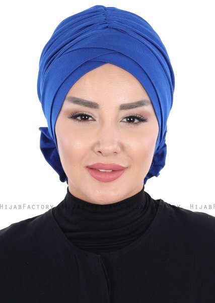 Elisabeth - Blue Cotton Turban