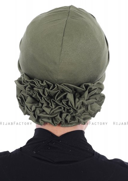 Elisabeth - Khaki Cotton Turban
