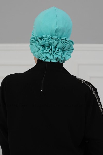 Elisabeth - Turquoise Cotton Turban