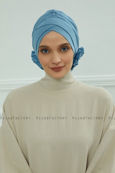 Elisabeth - Sky Blue Cotton Turban