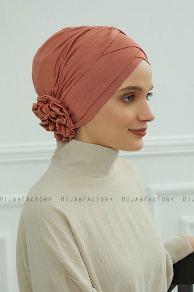 Elisabeth - Salmon Cotton Turban