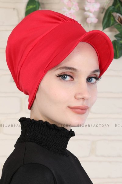 Sandra - Red Cotton Turban - Ayse Turban