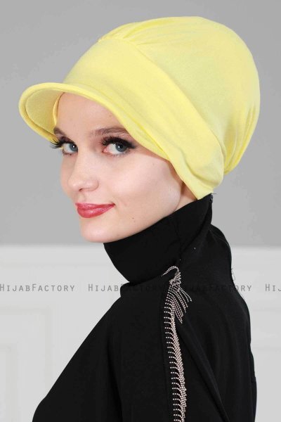 Sandra- Yellow Cotton Turban - Ayse Turban