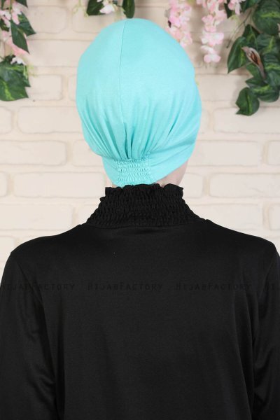 Sandra - Turquoise Cotton Turban - Ayse Turban