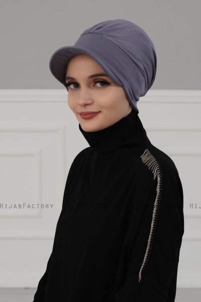 Sandra - Grey Cotton Turban - Ayse Turban