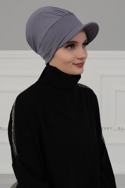 Sandra - Grey Cotton Turban - Ayse Turban