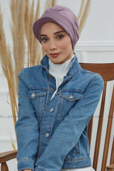 Sandra - Lilac Cotton Turban