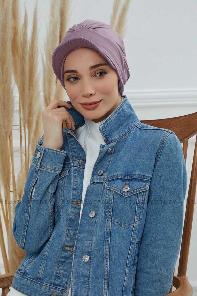 Sandra - Lilac Cotton Turban