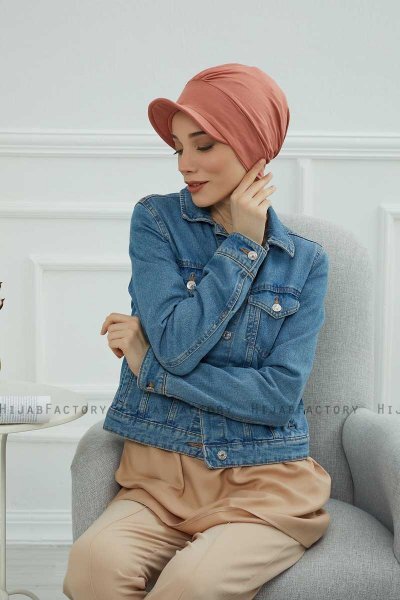 Sandra - Salmon Cotton Turban