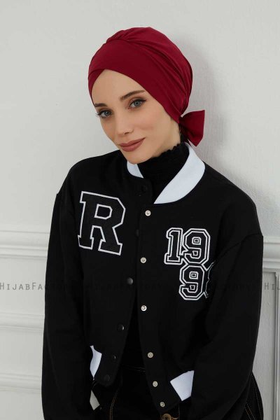 Ellie - Bordeaux Cotton Turban
