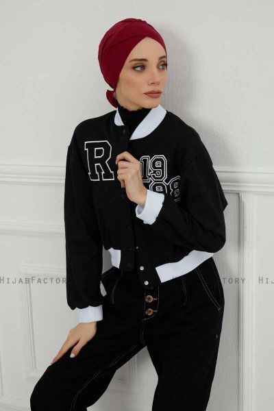 Ellie - Bordeaux Cotton Turban