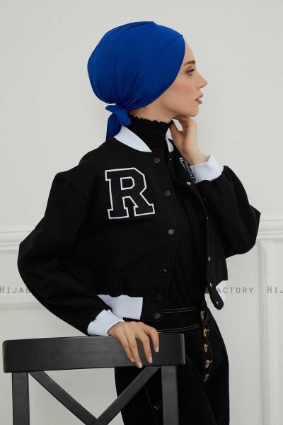 Ellie - Blue Cotton Turban