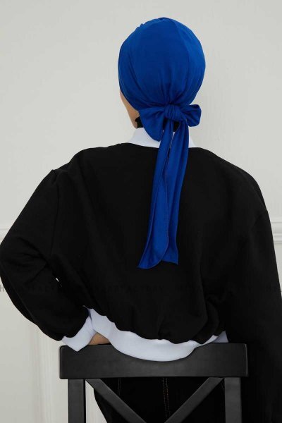 Ellie - Blue Cotton Turban