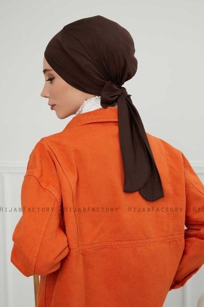 Ellie - Brown Cotton Turban