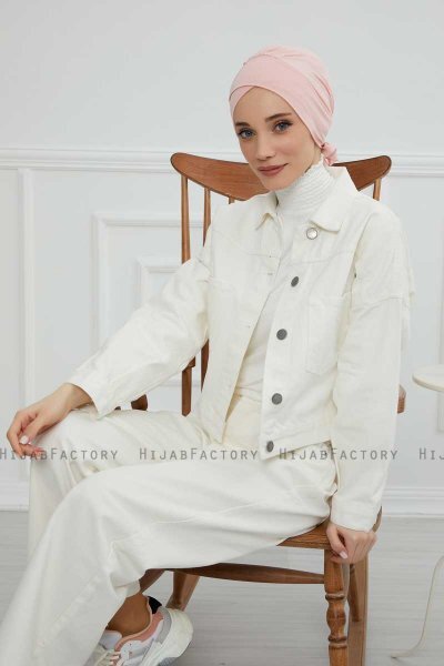 Ellie - Dusty Pink Cotton Turban
