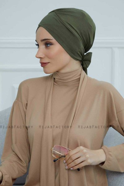 Ellie - Khaki Cotton Turban