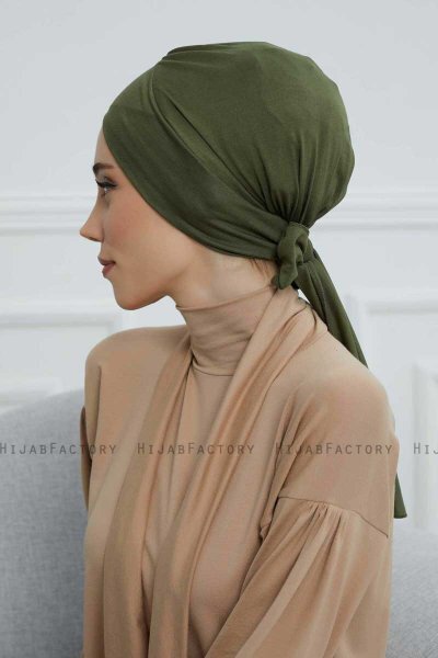 Ellie - Khaki Cotton Turban