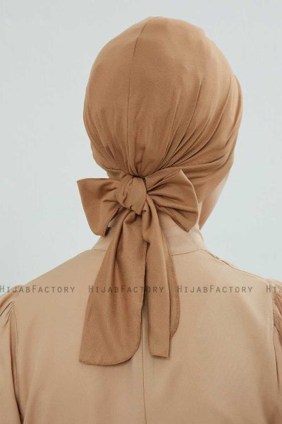 Ellie - Light Brown Cotton Turban
