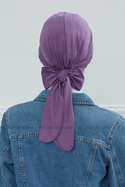 Ellie - Violet Cotton Turban