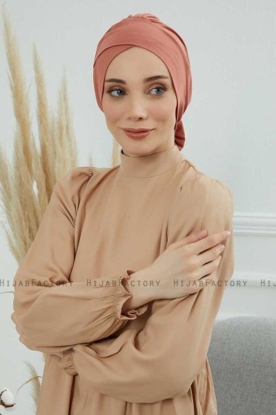 Ellie - Salmon Cotton Turban