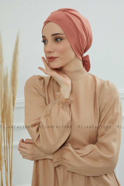 Ellie - Salmon Cotton Turban