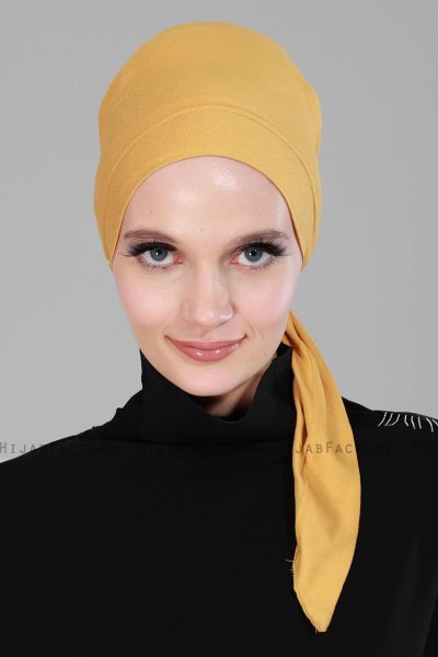 Felicia - Mustard Cotton Turban