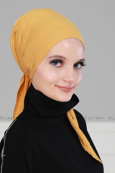 Felicia - Mustard Cotton Turban
