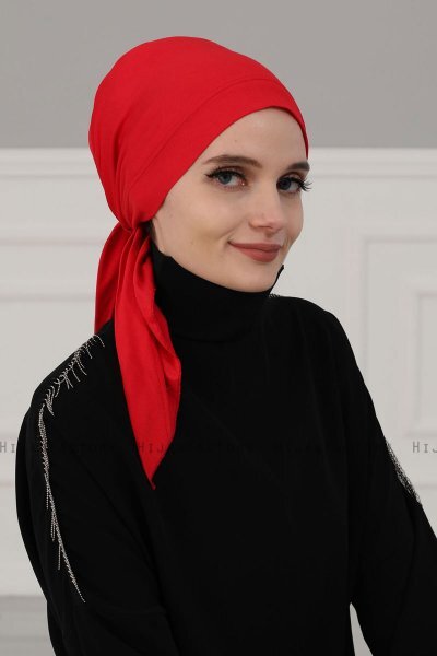 Felicia - Red Cotton Turban