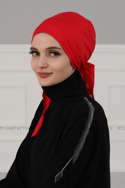 Felicia - Red Cotton Turban