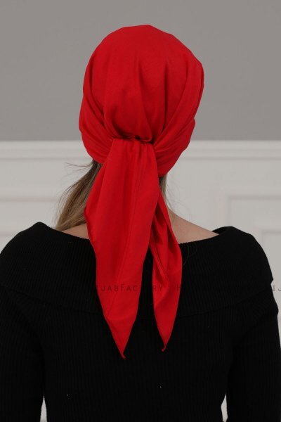 Felicia - Red Cotton Turban