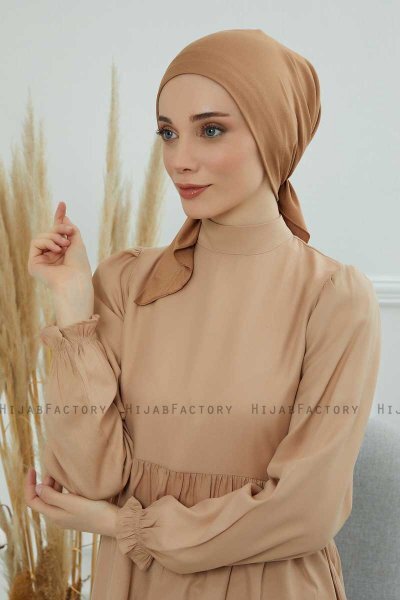 Felicia - Light Brown Cotton Turban