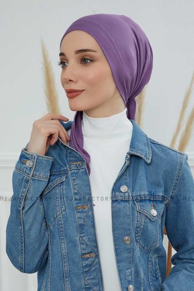 Felicia - Violet Cotton Turban