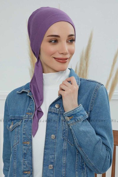 Felicia - Violet Cotton Turban