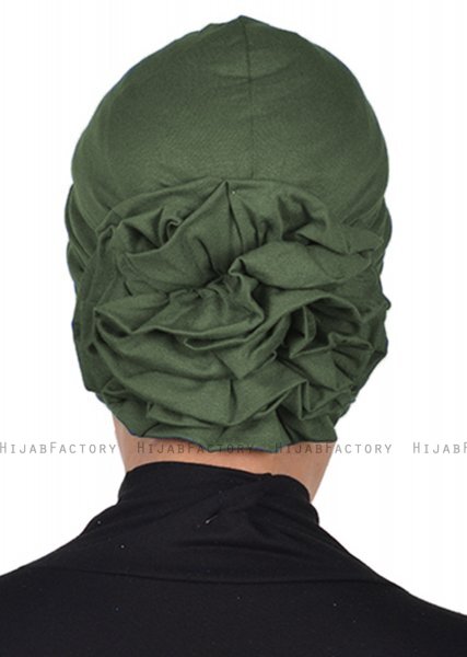 Kerstin - Khaki Cotton Turban - Ayse Turban