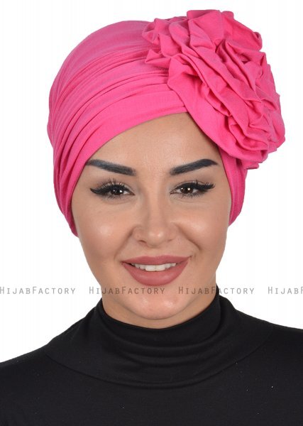 Kerstin - Fuchsia Cotton Turban - Ayse Turban