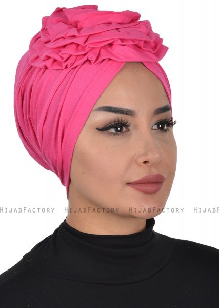 Kerstin - Fuchsia Cotton Turban - Ayse Turban