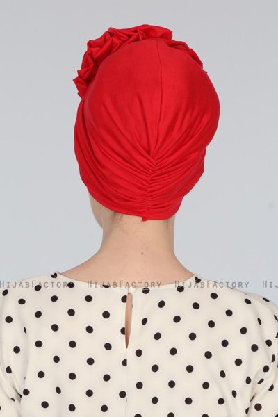 Kerstin - Red Cotton Turban - Ayse Turban