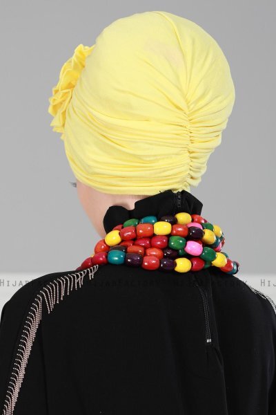 Kerstin - Yellow Cotton Turban - Ayse Turban