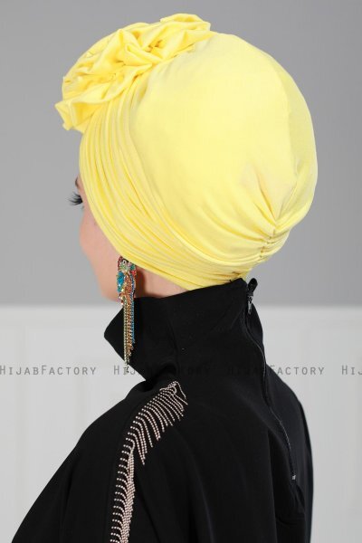 Kerstin - Yellow Cotton Turban - Ayse Turban