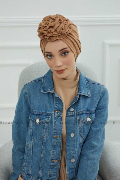 Kerstin - Light Brown Cotton Turban