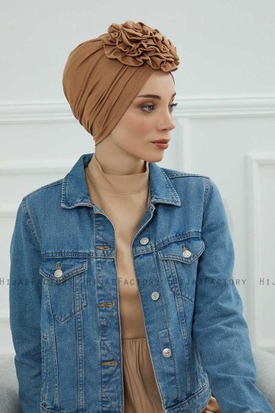 Kerstin - Light Brown Cotton Turban
